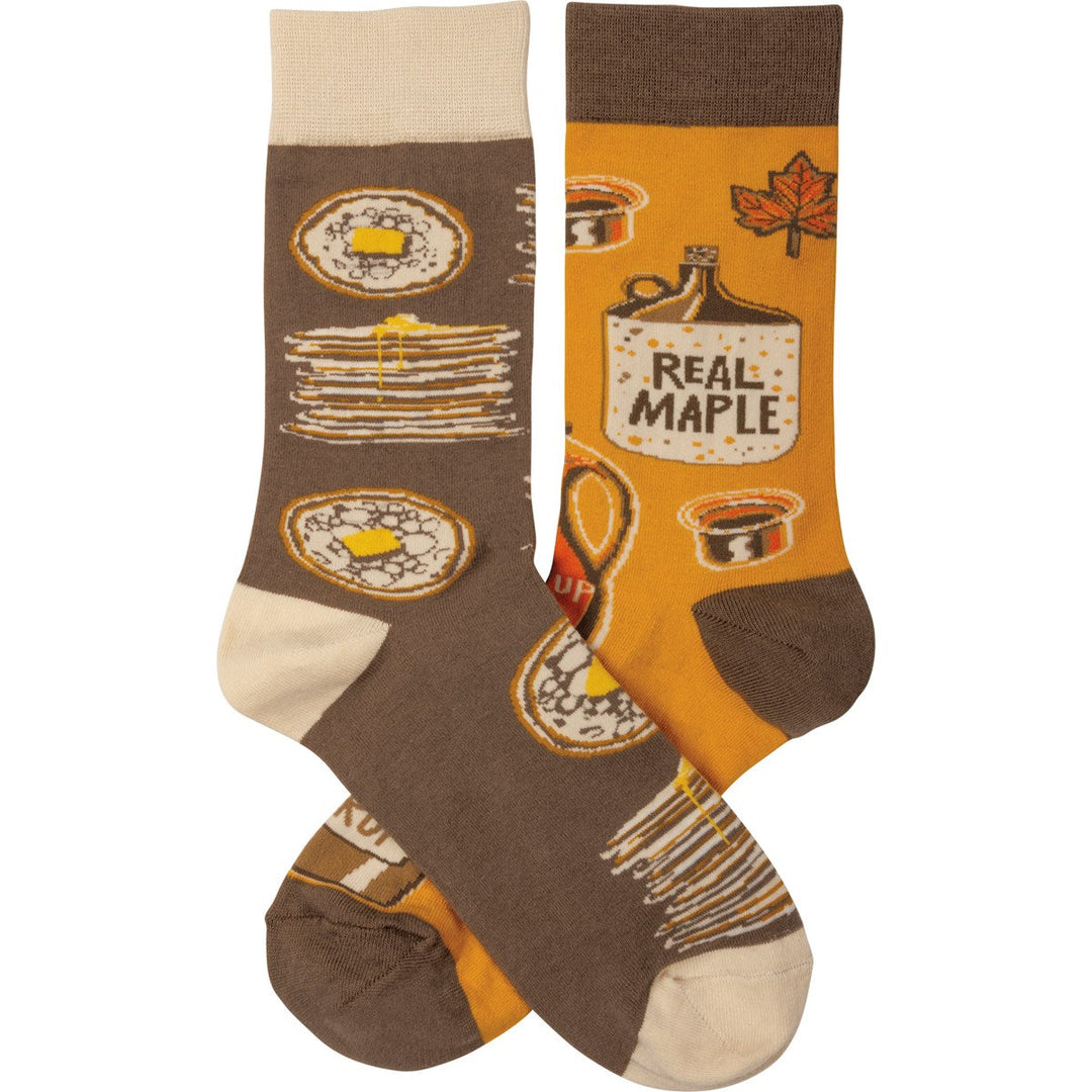 Socks - Pancakes & Syrup - Premium Socks from Primitives by Kathy - Just $7.95! Shop now at Pat's Monograms