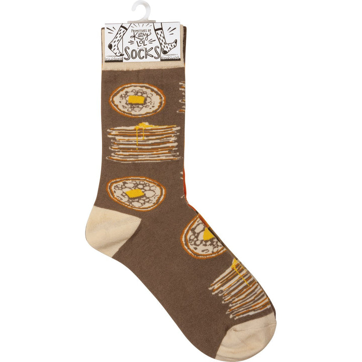 Socks - Pancakes & Syrup - Premium Socks from Primitives by Kathy - Just $7.95! Shop now at Pat's Monograms