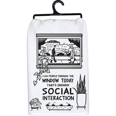 Kitchen Towel - Saw People That's Enough - Premium Kitchen Towel from Primitives by Kathy - Just $8.95! Shop now at Pat's Monograms