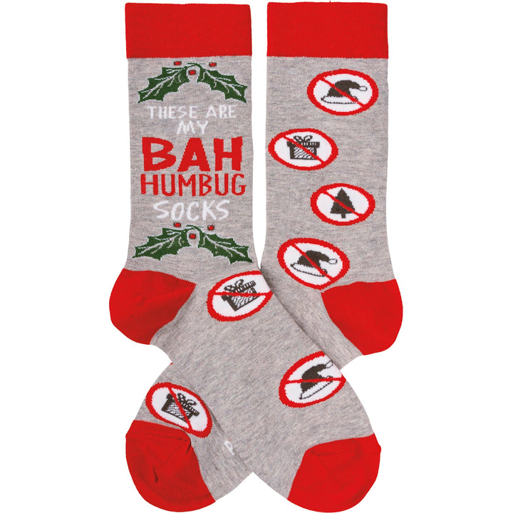 Socks - Bah Humbug Socks - Premium Socks from Primitives by Kathy - Just $7.95! Shop now at Pat's Monograms