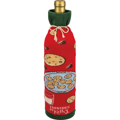 Bottle Sock - Santa Can't Survive - Premium wine accessories from Primitives by Kathy - Just $5.95! Shop now at Pat's Monograms