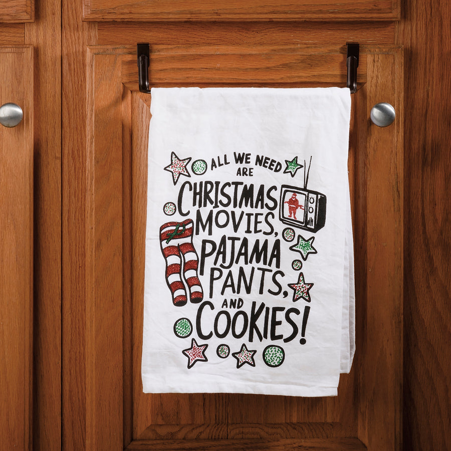 Kitchen Towel - Christmas Movie Pajama Pants - Premium Kitchen Towel from Primitives by Kathy - Just $8.95! Shop now at Pat's Monograms