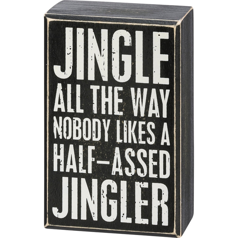 Box Sign & Sock Set - Jingle All The Way - Premium Socks from Primitives by Kathy - Just $12.95! Shop now at Pat&