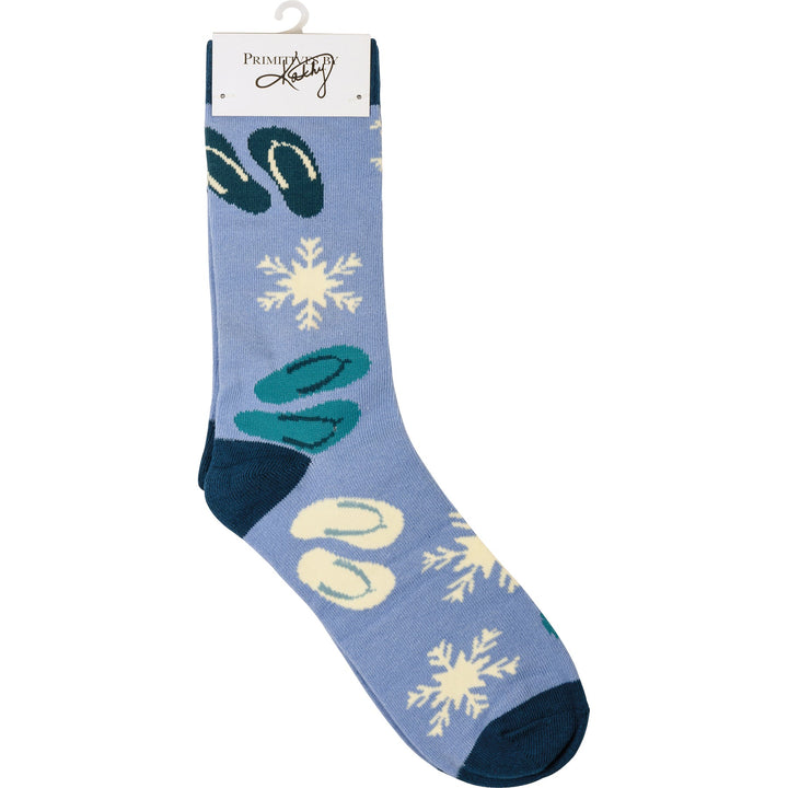 Box Sign & Sock Set - I Want My Flip Flops - Premium Socks from Primitives by Kathy - Just $12.95! Shop now at Pat's Monograms