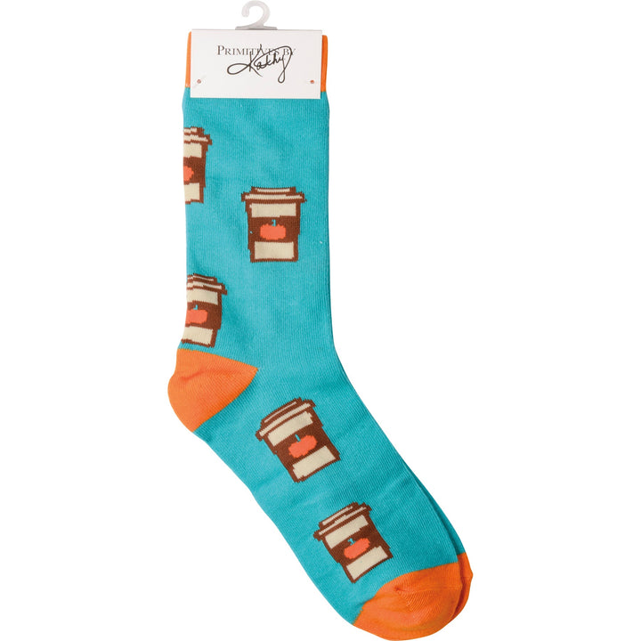 Box Sign & Sock Set - Happy Pumpkin Spice Season - Premium Socks from Primitives by Kathy - Just $12.95! Shop now at Pat's Monograms