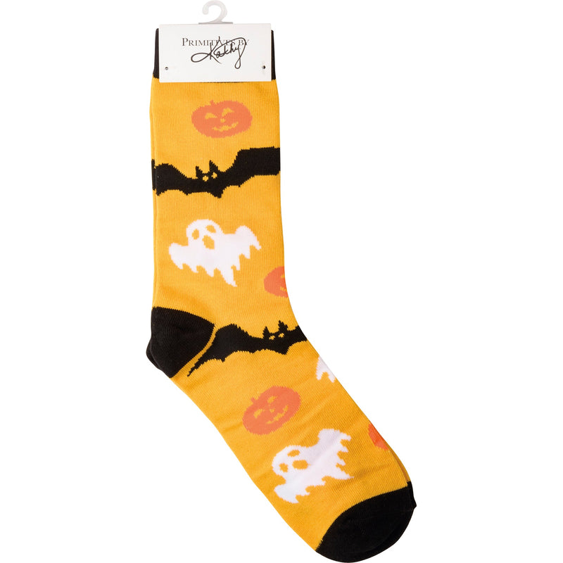 Box Sign & Sock Set - Always Ready for Halloween - Premium Socks from Primitives by Kathy - Just $12.95! Shop now at Pat&