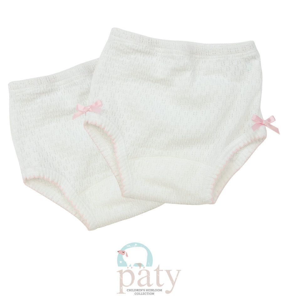 Paty Bloomer with Bows - Premium Infant Wear from Paty INC. - Just $22.00! Shop now at Pat's Monograms