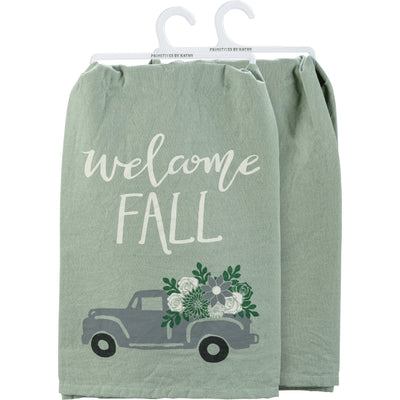 Kitchen Towel - Welcome Fall - Premium Kitchen Towel from Primitives by Kathy - Just $8.95! Shop now at Pat's Monograms