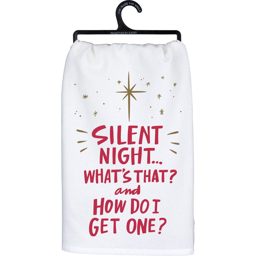 Kitchen Towel - Silent Night What's That - Premium Kitchen Towel from Primitives by Kathy - Just $8.95! Shop now at Pat's Monograms