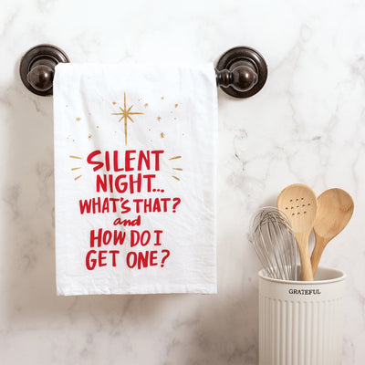 Kitchen Towel - Silent Night What's That - Premium Kitchen Towel from Primitives by Kathy - Just $8.95! Shop now at Pat's Monograms