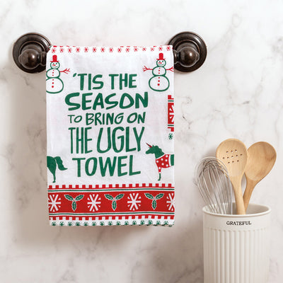 Kitchen Towel - Tis The Season Bring The Ugly Towel - Premium Kitchen Towel from Primitives by Kathy - Just $8.95! Shop now at Pat's Monograms