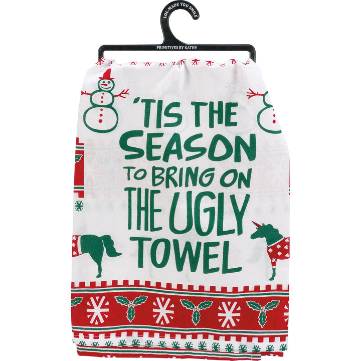 Kitchen Towel - Tis The Season Bring The Ugly Towel - Premium Kitchen Towel from Primitives by Kathy - Just $8.95! Shop now at Pat's Monograms