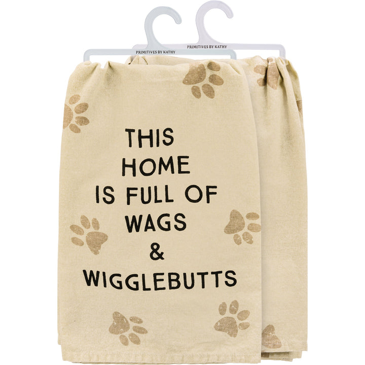 Kitchen Towel - Full of Wags and Wigglebutts - Premium Kitchen Towel from Primitives by Kathy - Just $8.95! Shop now at Pat's Monograms