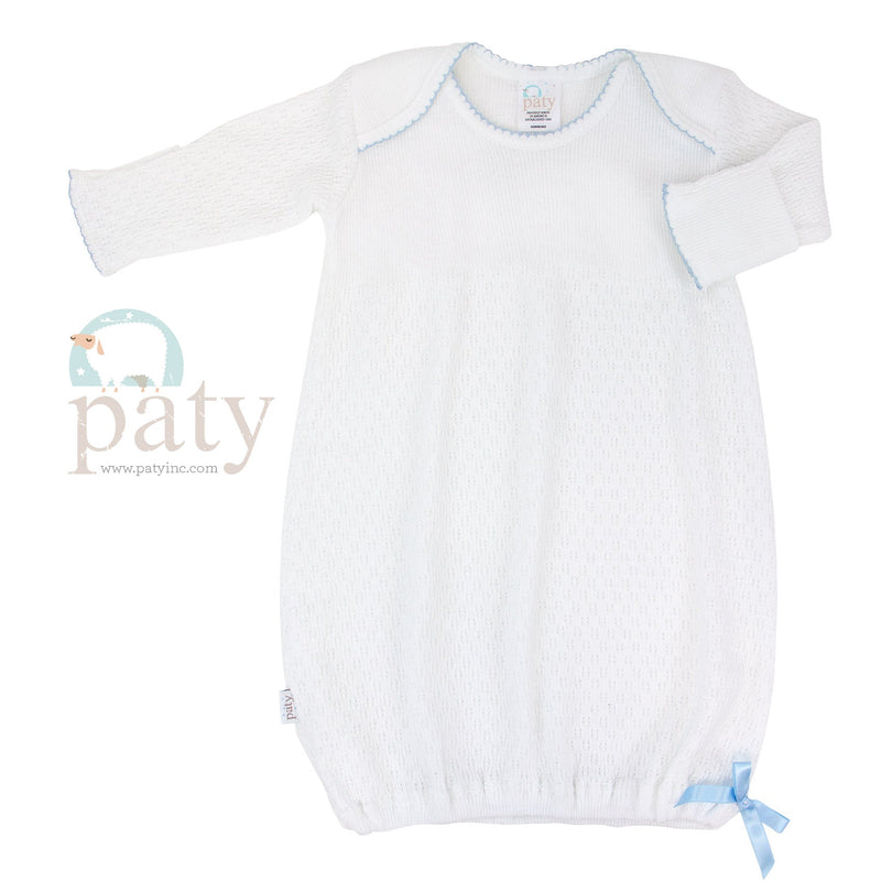 Paty Gown - White with trim - Premium Infant Wear from Paty INC. - Just $46.00! Shop now at Pat&