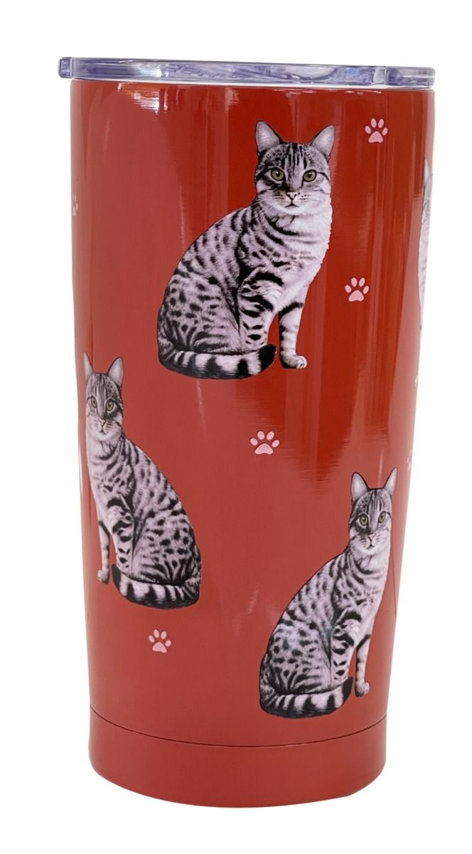 Silver Tabby Cat SERENGETI Ultimate 3D Tumbler - Stainless Steel - Premium Tumblers from E&S Pets - Just $27.95! Shop now at Pat's Monograms