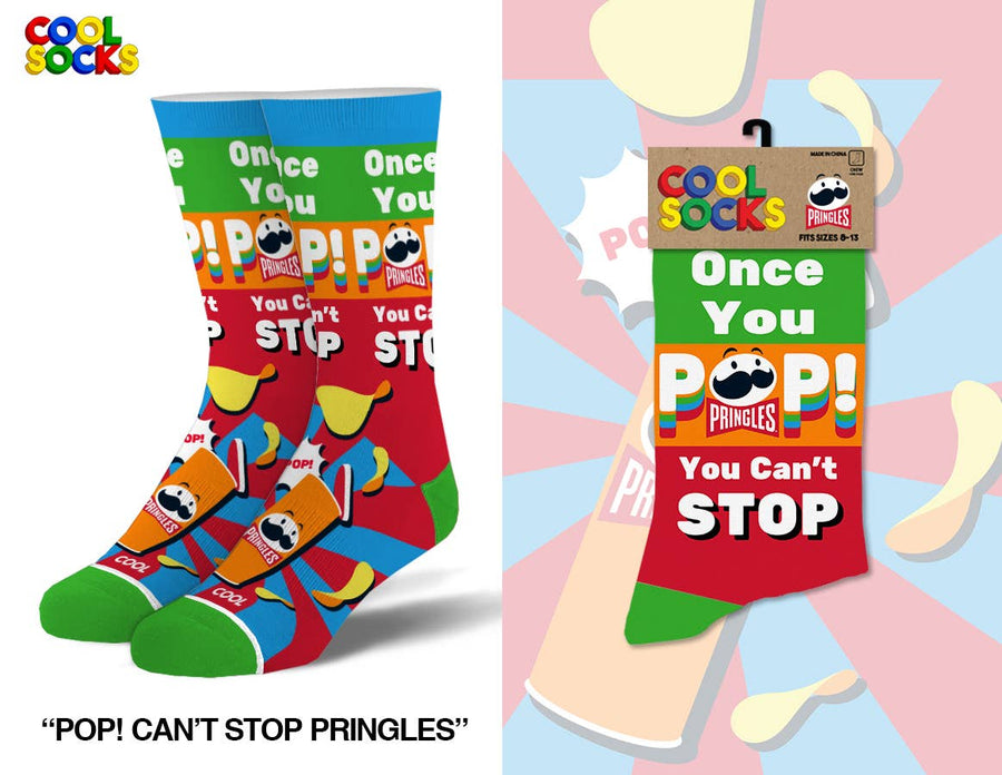 Pop! Cant Stop - Mens Crew Folded - Premium Socks from Cool Socks - Just $12.99! Shop now at Pat's Monograms