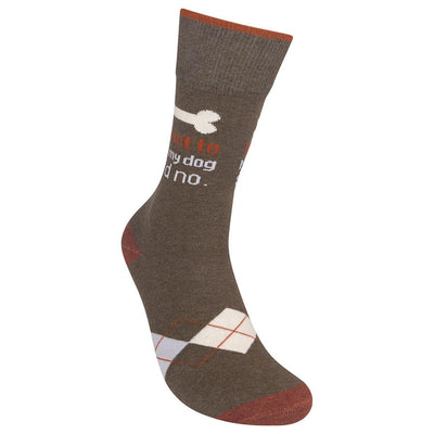 I want to But My Dog Said No Socks - Premium Socks from funatic - Just $11.95! Shop now at Pat's Monograms