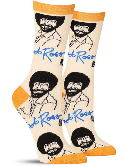 It's Bob Ross - Crew Socks - Premium Socks from Oooh Yeah Socks/Sock It Up/Oooh Geez Slippers - Just $9.95! Shop now at Pat's Monograms