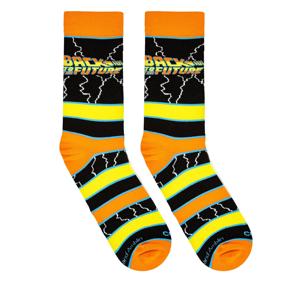BTTF Stripes - Mens Crew Folded - Premium Socks from Cool Socks - Just $11.95! Shop now at Pat's Monograms