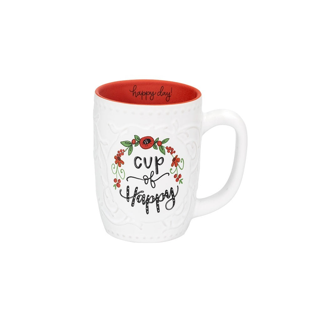 Cup of Happy Mug - Premium Housewares from Shannon Roads Gifts - Just $15.95! Shop now at Pat's Monograms