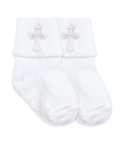 Smooth Toe Christening Turn Cuff Socks - Premium Infant Wear from Jefferies Socks - Just $6.95! Shop now at Pat's Monograms
