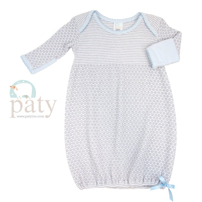 Paty Gown - Grey - Premium Infant Wear from Paty INC. - Just $48.95! Shop now at Pat's Monograms