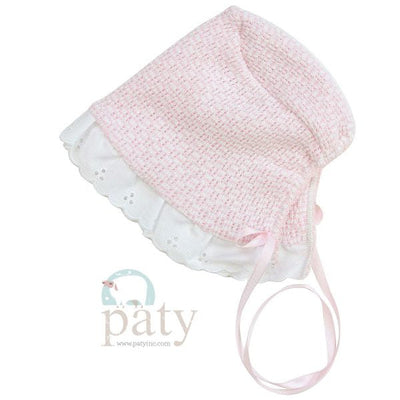 Paty Infant Bonnets with Eyelet Trim - Premium Infant Wear from Paty INC. - Just $19.00! Shop now at Pat's Monograms