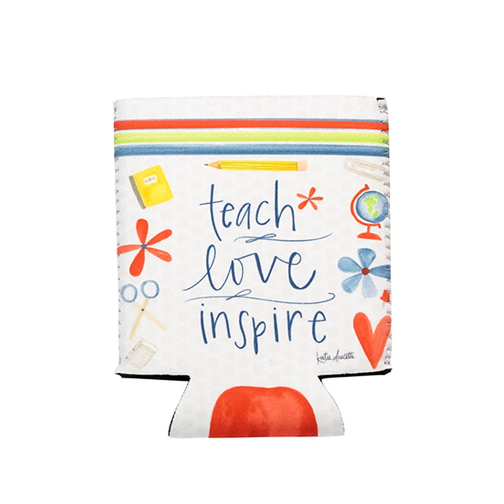 Teach Love Inspire Drink Sleeve w/ Pocket - Premium Drink Sleeves from Shannon Roads Gifts - Just $6.95! Shop now at Pat's Monograms