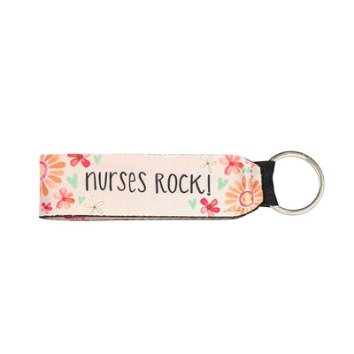 Neoprene Wristlet Keychain - Nurses Rock - Premium Keychains from Shannon Roads Gifts - Just $6.95! Shop now at Pat's Monograms