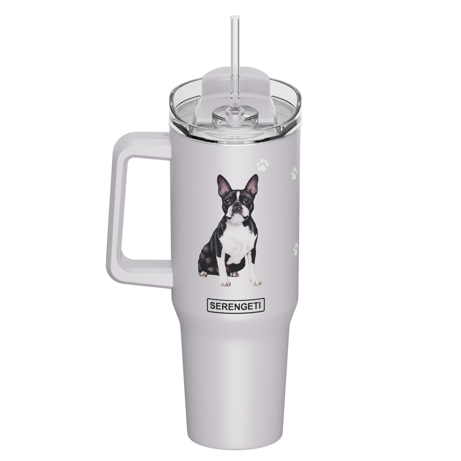 Boston Terrier 40 oz Tumbler with Handle - Premium  from E&S Pets - Just $36.95! Shop now at Pat's Monograms