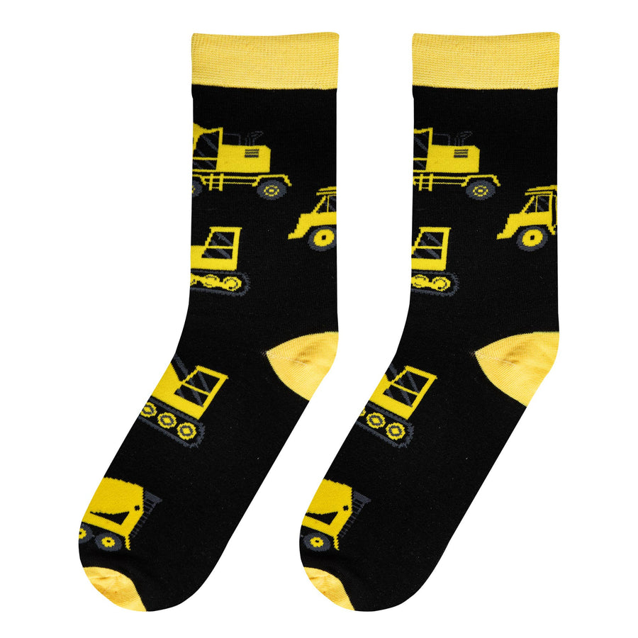 Construction - Mens Crew Folded - Crazy Socks - Premium Socks from Crazy Socks - Just $6! Shop now at Pat's Monograms