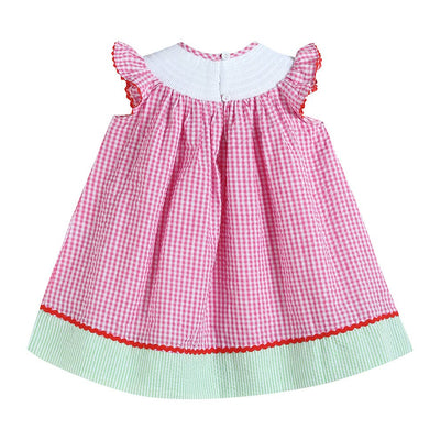 Lil Cactus - Pink Gingham Watermelon Smocked Dress - Premium Baby & Toddler Dresses from Lil Cactus - Just $32.95! Shop now at Pat's Monograms