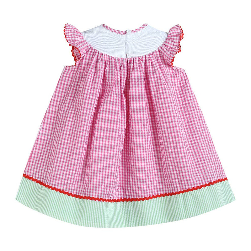 Lil Cactus - Pink Gingham Watermelon Smocked Dress - Premium Baby & Toddler Dresses from Lil Cactus - Just $32.95! Shop now at Pat&