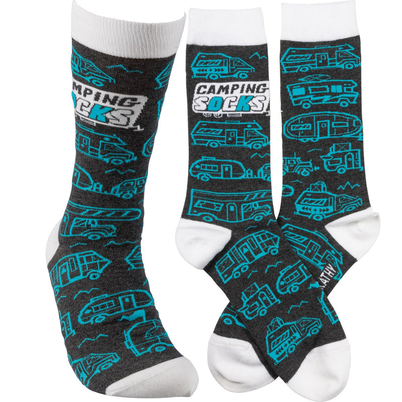 Socks - Camping Socks - Premium Socks from Primitives by Kathy - Just $7.95! Shop now at Pat&