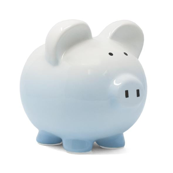Blue Ombre Piggy Bank - Premium Baby Gift from Child to Cherish - Just $34.95! Shop now at Pat's Monograms