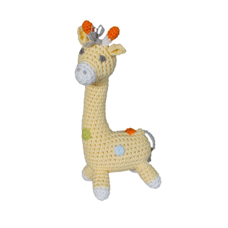 Giraffe Hand-Crochet Rattle - Premium  from Petit Ami & Zubels - Just $11! Shop now at Pat's Monograms