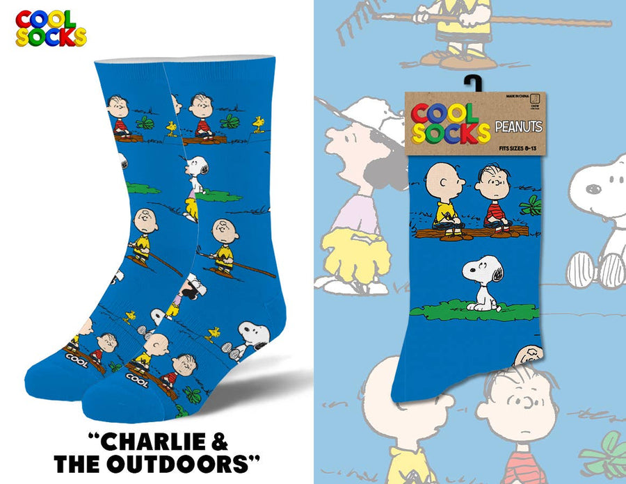 Charlie & The Outdoors - Mens Crew Folded - Premium Socks from Cool Socks - Just $12.99! Shop now at Pat's Monograms