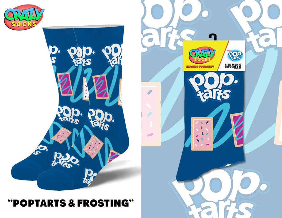 Poptarts Frosting - Mens Crew Folded - Premium Socks from Crazy Socks - Just $7! Shop now at Pat's Monograms