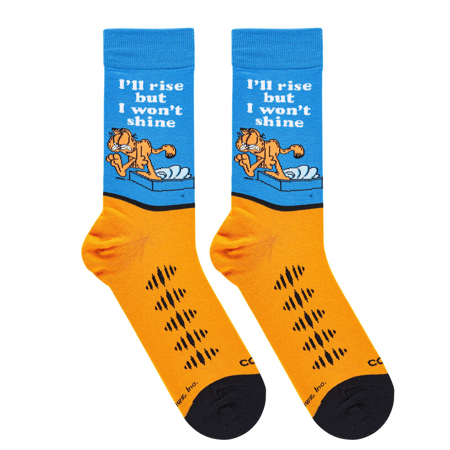 Garfield Rise & Shine - Mens Crew Folded - Premium Socks from Cool Socks - Just $11.95! Shop now at Pat's Monograms