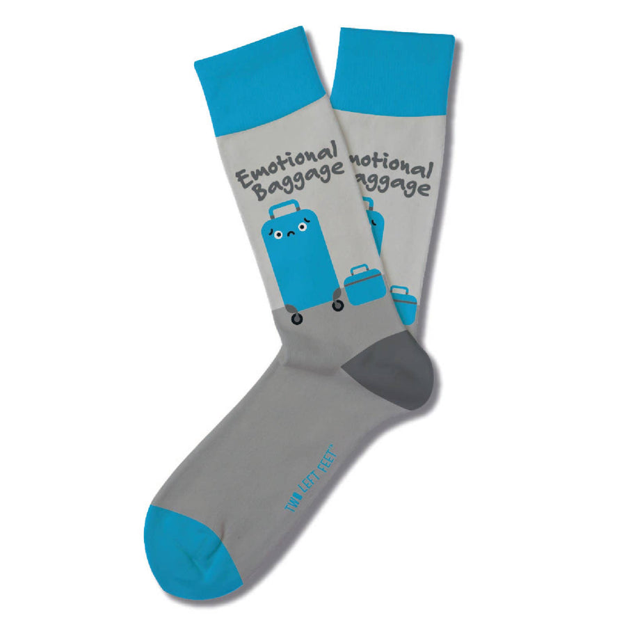Chatterbox Sock - Emotional Baggage - Premium Socks from Two Left Feet - Just $6! Shop now at Pat's Monograms
