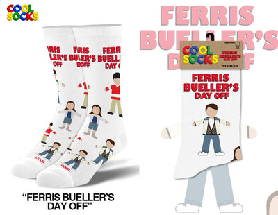 Ferris Buellers Day Off - Mens Crew Folded - Premium Socks from Cool Socks - Just $11.95! Shop now at Pat's Monograms