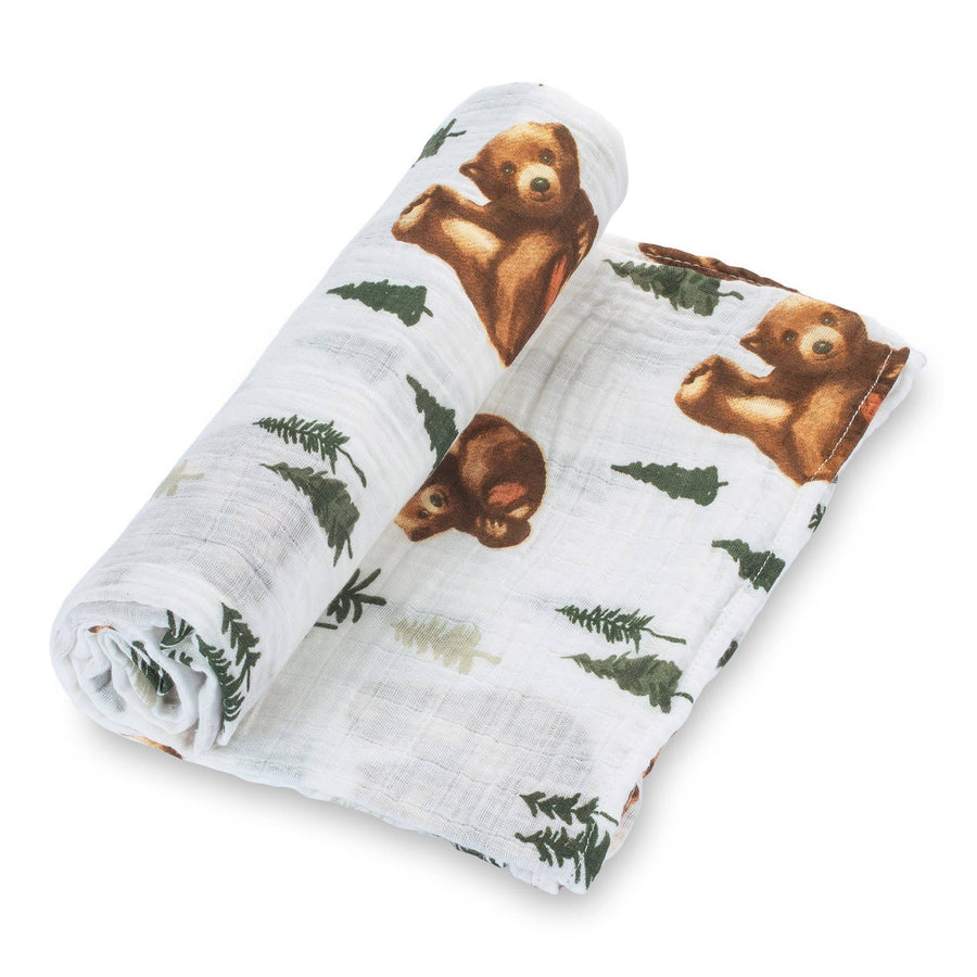 Brave Little Bear Swaddle - Premium Baby Gift Sets from Lolly Banks - Just $19.95! Shop now at Pat's Monograms