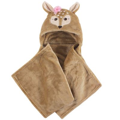Hudson Baby Hooded Animal Face Plush Blanket, Fawn - Premium Baby Gift from BabyVision - Just $19.99! Shop now at Pat's Monograms