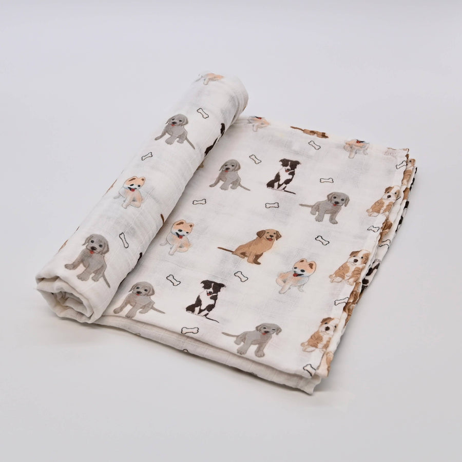 Woof Woof Swaddle - Premium  from Lolly Banks - Just $19.95! Shop now at Pat's Monograms