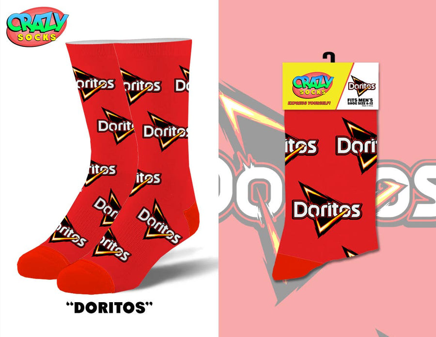Doritos - Mens Crew Folded - Crazy Socks - Premium Socks from Crazy Socks - Just $7! Shop now at Pat's Monograms