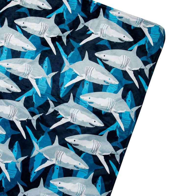 Sharks Plush Throw Blanket - Premium Bags and Totes from Wildkin - Just $49.95! Shop now at Pat&