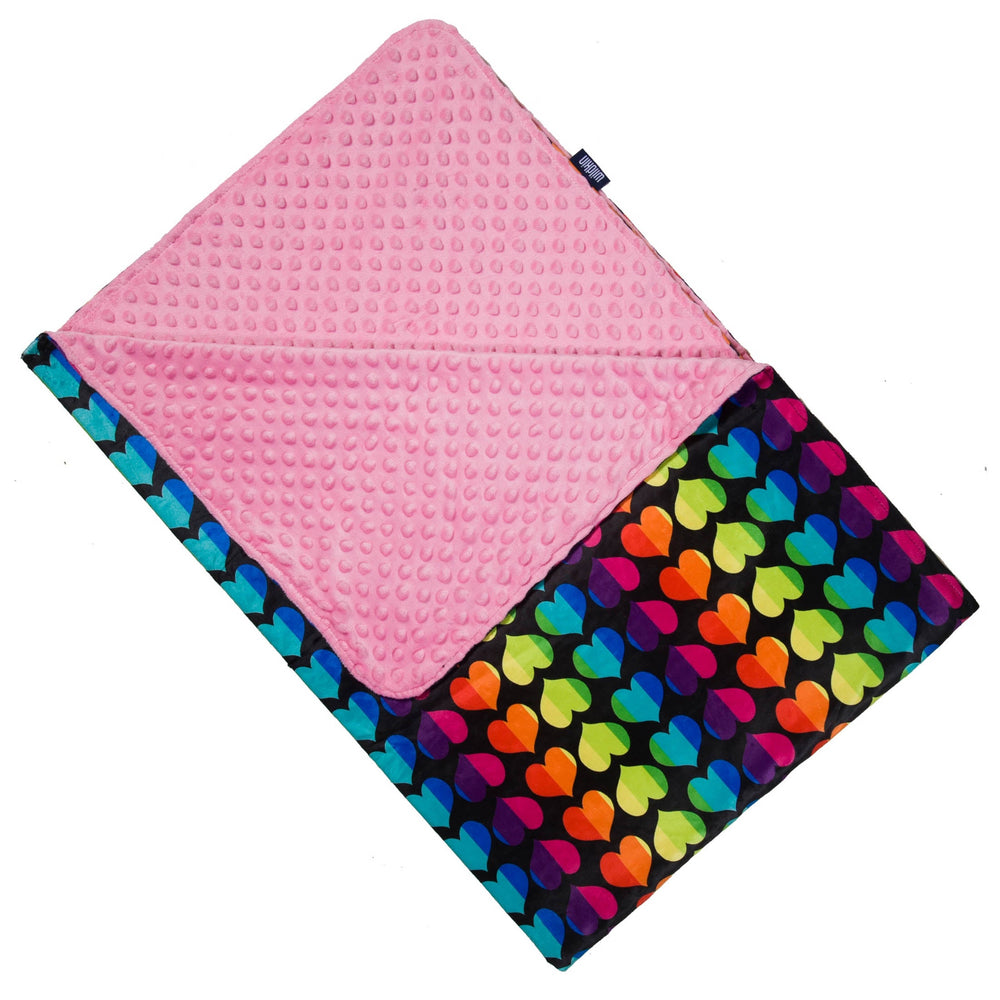 Rainbow Hearts Plush Throw Blanket - Premium Bags and Totes from Wildkin - Just $49.95! Shop now at Pat's Monograms