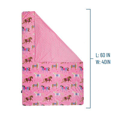 Horses Plush Throw Blanket - Premium Bags and Totes from Wildkin - Just $49.95! Shop now at Pat's Monograms