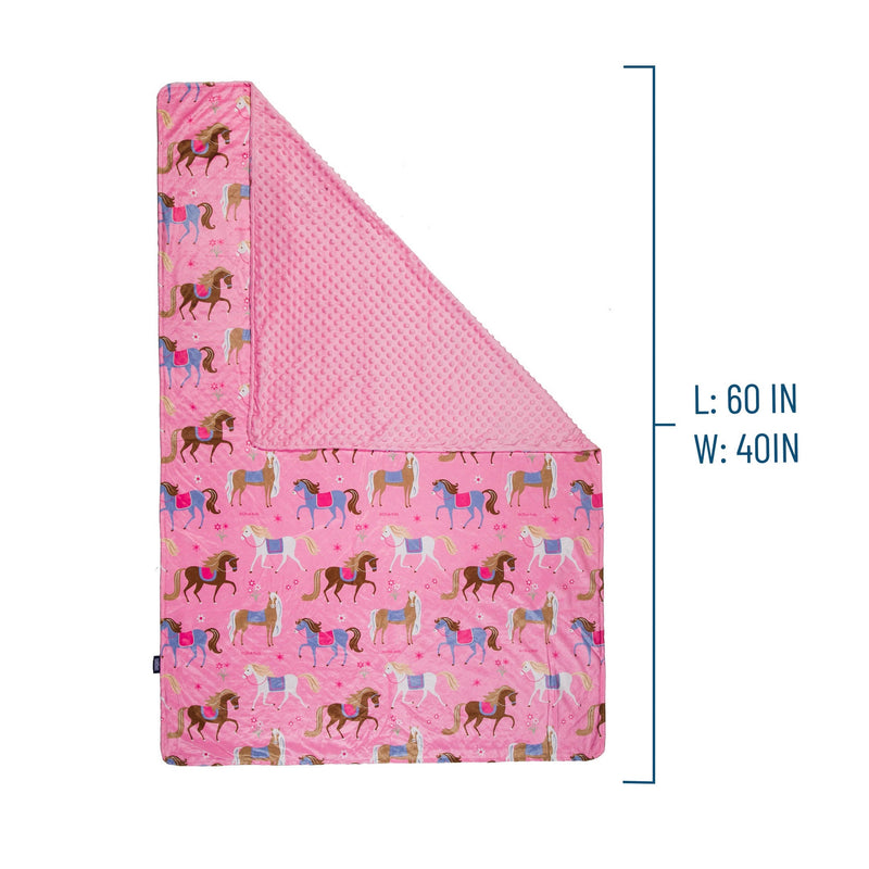 Horses Plush Throw Blanket - Premium Bags and Totes from Wildkin - Just $49.95! Shop now at Pat&