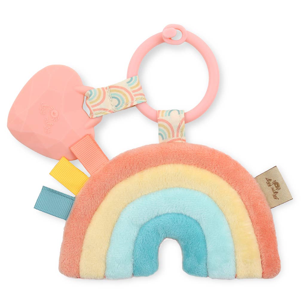 Itzy Pal™ Macy the Rainbow Plush + Teether - Premium Baby Gift from Itzy Ritzy - Just $9.50! Shop now at Pat's Monograms